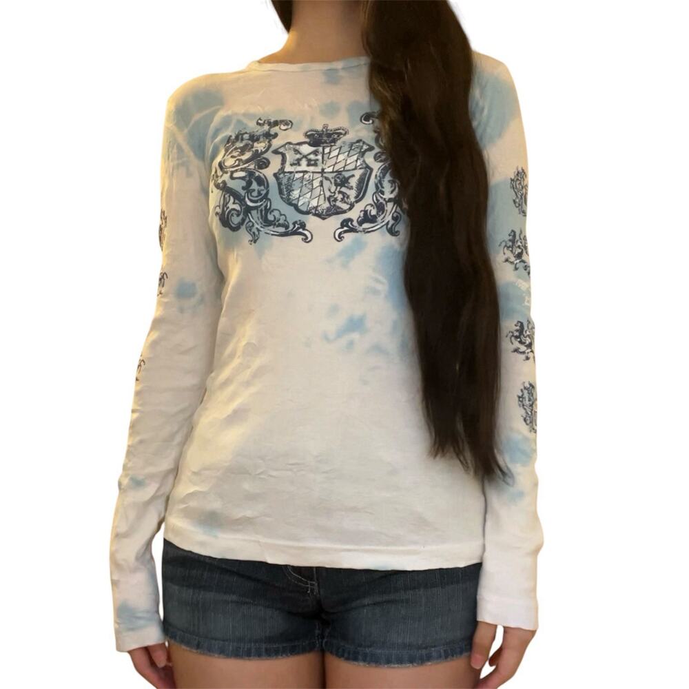 y2k vintage graphic long sleeve top